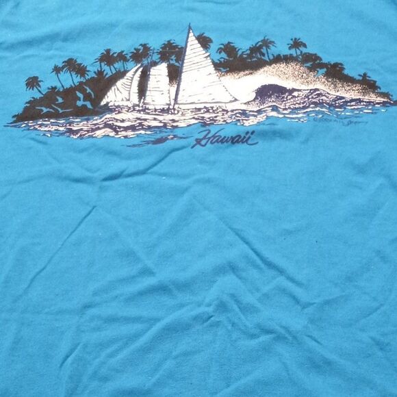 Vintage Design T's Hawaii Sailing Single stitch T-shirt - Picture 1 of 8